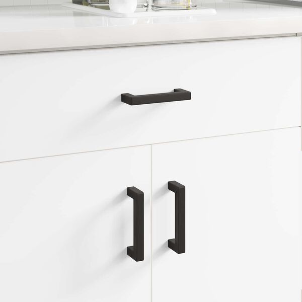 vidaXL Ročaj za pohi&scaron;tvo 2 pcs Črna 110 x 12 x 36 mm elezo