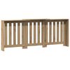 vidaXL Pokrov za radiator hrast 205x21,5x83,5 cm inženirski les