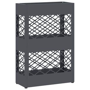 vidaXL Stojalo za dežnik Antracit 28 x 12 x 41 cm Jeklo