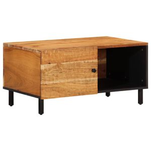 vidaXL Klubska mizica 80x50x40 cm trden akacijev les
