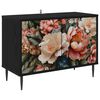 vidaXL TV omarica BORNE 69 x 33 x 50,5 cm Črni hrast Inženirski les