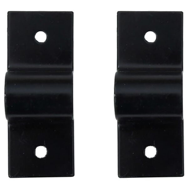 vidaXL Nosilec za cev stenski črno jeklo