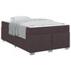 vidaXL Konstrukcija postelje Temno rjava 120 x 190 cm blago