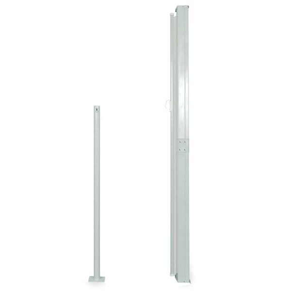 vidaXL Zložljiva stranska tenda 160x500 cm črna