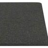 vidaXL Stenska glavna postelja 12 pcs Temno siva 90 x 15 cm blago