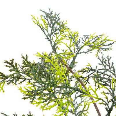 vidaXL Umetna rastlina cipresa z loncem zelena 120 cm