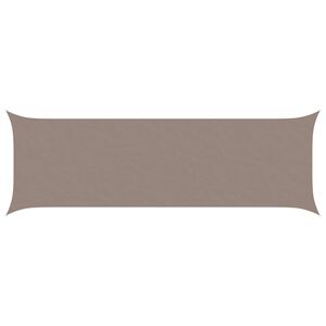 vidaXL Sončno platno Taupe 6 x 2 m 100% poliester Oxford