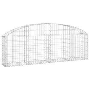 vidaXL Obokana gabonska ko&scaron;ara 200x30x60/80 cm pocinkano železo
