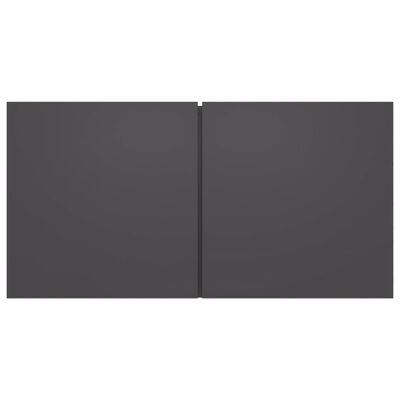 vidaXL Komplet TV omaric 8-delni siva iverna plošča