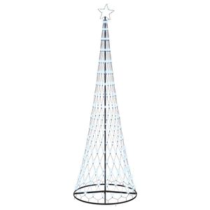 vidaXL LED božično drevesce Hladno bela 100.5 x 100.5 x 302.5 cm