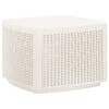 vidaXL Vrtna miza bela 53x53x40 cm plastika