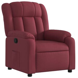 vidaXL Naslanjač vinsko rdeče blago