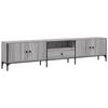 vidaXL TV omarica s predalom siva sonoma 200x25x44 cm inženirski les
