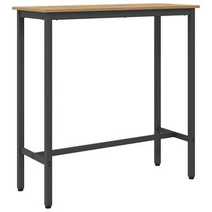 vidaXL miza Umetni hrast 100 x 40 x 100,5 cm Inženirski les in jeklo