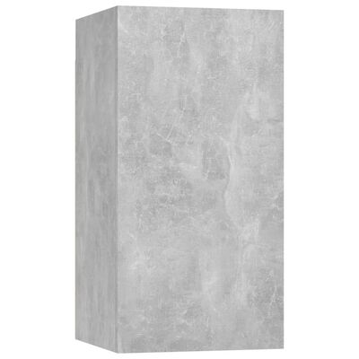 vidaXL Komplet TV omaric 7-delni betonsko siva iverna plošča