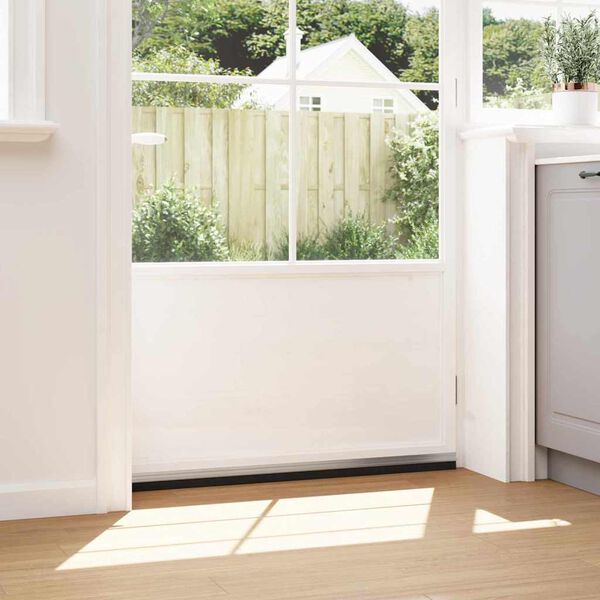 vidaXL Samolepljiva tesnila za vrata 2 pcs srebrna 100 cm