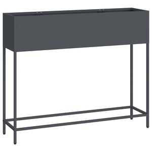 vidaXL Povi&scaron;ano vrtnarsko korito Antracit 100 x 26 x 82 cm Jeklo