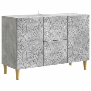 vidaXL Strani &scaron;al Betonsko siva 89 x 34,5 x 60 cm Inženirski les