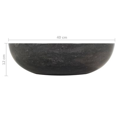 vidaXL Kopalniška omarica tikovina z umivalnikoma iz črnega marmorja