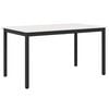 vidaXL Jedilna miza Bela 150 x 90 x 75 cm Masivno borovo les