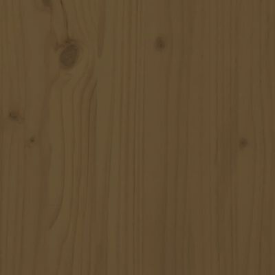 vidaXL Kotni kavč z blazinami medeno rjav trden borov les