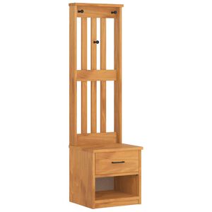vidaXL Drevo za dvorano "SANDNES" 45x40x159,5 cm masivni les bora