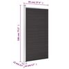 vidaXL Ograjni panel WPC 95x186 cm črn