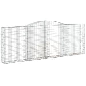vidaXL Obokana gabonska ko&scaron;ara 400x30x140/160 cm pocinkano železo