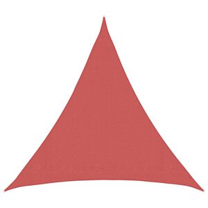 vidaXL Senčna platna 2 x 2 x 2 m HDPE Trikotna Terakota