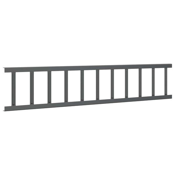 vidaXL Snežni varovalni sistem za strehe Antracit 600 x 2,5 x 20 cm