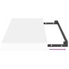 vidaXL Stenska polica bela 50x23x3,8 cm MDF