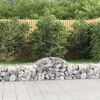 vidaXL Obokane gabion košare 15 kosov 200x50x40/60 cm pocinkano železo