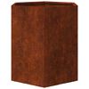 vidaXL Cvetlično korito zarjavelo 40x40x45 cm corten jeklo