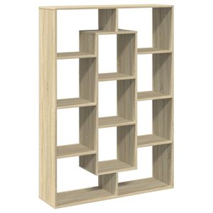 vidaXL Knjižna omara sonoma hrast 102x29x143 cm iverna plo&scaron;ča