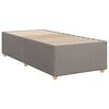 vidaXL Box spring postelja z vzmetnico taupe 80x200 cm blago