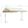 vidaXL Prostostoječa tenda 500x300 cm krem