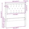 vidaXL Vzglavje Drugo Rjava in svetlo siva 80 cm Trdna borovina
