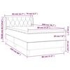 vidaXL Box spring postelja z vzmetnico temno zelena 80x200 cm žamet
