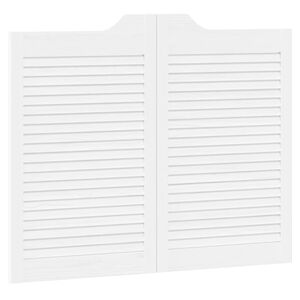 vidaXL Vrata na hod Bela 80 x 50 cm Trdna borovina
