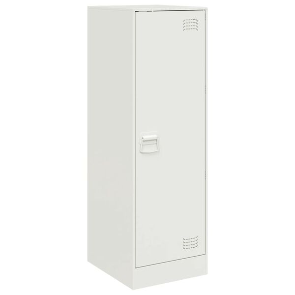 vidaXL Komoda bela 34,5x39x107 cm jeklo