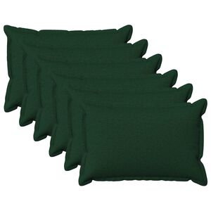 vidaXL Prevleka za blazino 6 pcs HOUTEN Temno zelena 40 x 60 cm