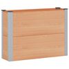 vidaXL Vrtna visoka greda Rjava 100 x 30 x 72 cm alu.