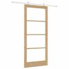vidaXL Drsna vrata ORKDAL Naravna 93 x 211 cm