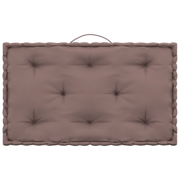 vidaXL Talne blazine za palete 4 kosi taupe bombaž