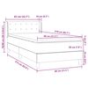 vidaXL Box spring postelja z vzmetnico črna 80x210 cm žamet