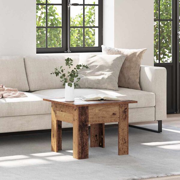 vidaXL Klubska miza Star les 55 x 55 x 42 cm Konstruiran les