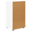vidaXL Omare za shranjevanje 2 pcs Bela 60 x 48 x 105 cm