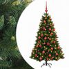 vidaXL Umetna božična jelka z bučko 120 cm 150 LED Toplo bela