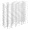 vidaXL Visoka greda gabion pocinkano jeklo 90x30x90 cm