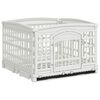 vidaXL 4 Panelni igralni prostor za kužke 177,5 x 154,5 x 112 cm